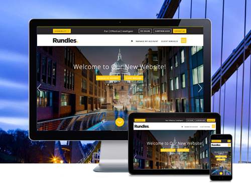 Rundles bespoke website redesign London